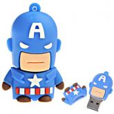 Pendrive super-heroi Capitão America 8Gb
