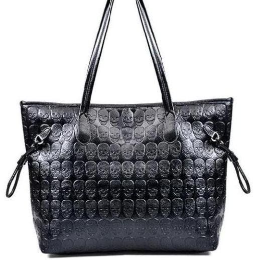 Bolsa Com Caveira E Pedras, Skull, *importado*